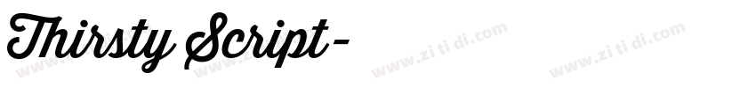 Thirsty Script字体转换